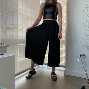 Silence + Noise Black Gaucho Pant